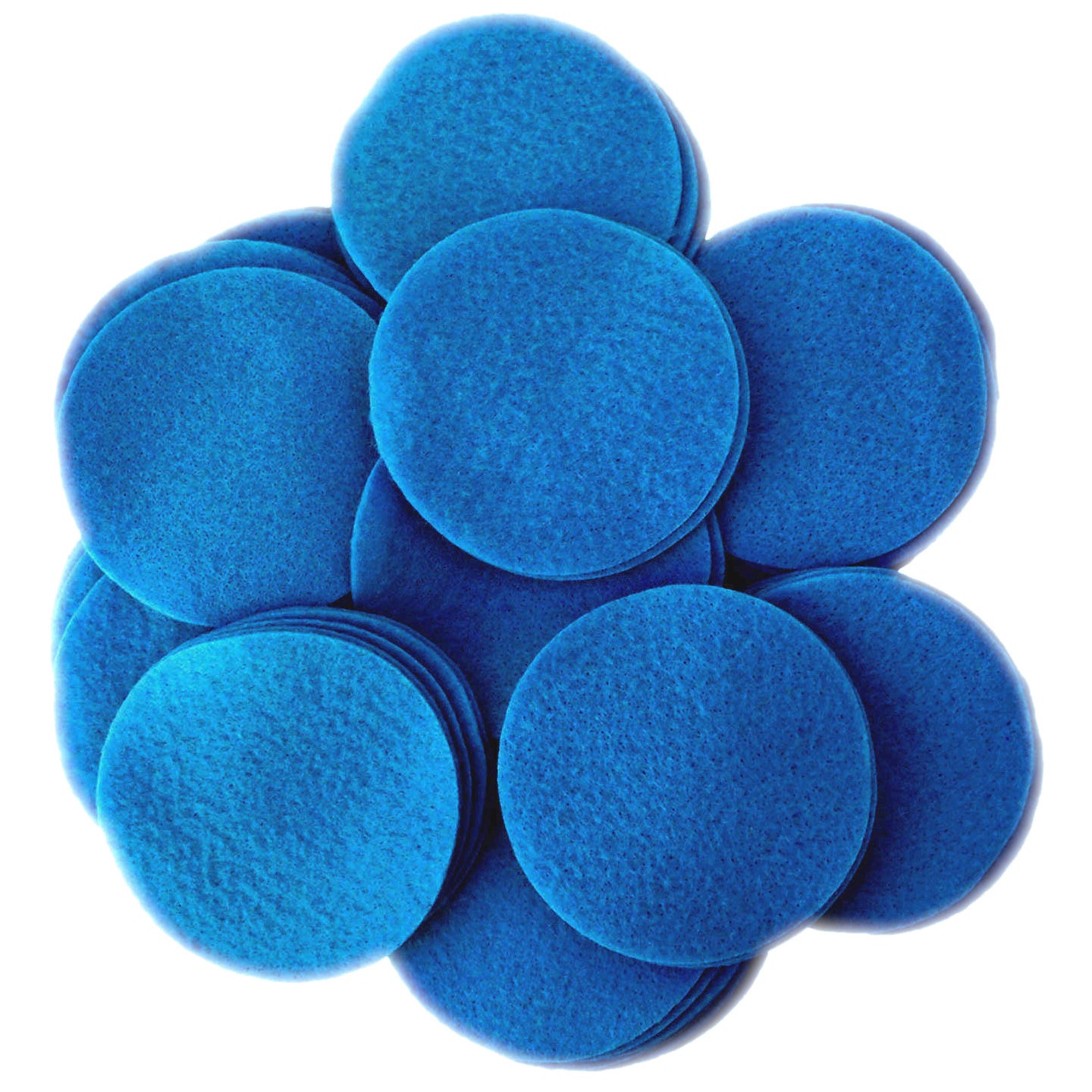 Blue Felt Circles (3/4 to 5 inch) – Playfully Ever After